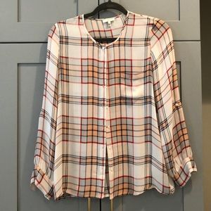 Joie button down silk top